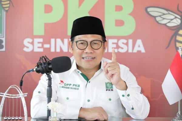 Ketua Umum Partai Kebangkitan Bangsa (PKB) Muhaimin Iskandar menyampaikan pidato awal tahun 2022 bertajuk 