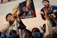 Warga Argentina Kenang 35 Tahun Gol Tangan Tuhan Maradona