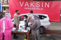 Polres Jaksel Gelar Vaksinasi Covid-19 dengan Drive Thru