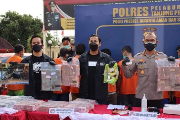 Poltres Pelabuhan Tanjung priok menyita aset peredaran narkoba lintas negara belasan miliar rupiah.