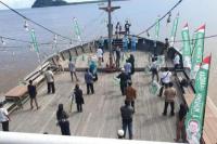 Jaringan Relawan Muhaimin Iskandar Kabupaten Sambas Deklarasi di Atas Kapal