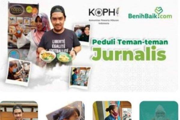 Komunitas Pewarta Hiburan Indonesia (KOPHI) bekerjsama dengan BenihBaik bantu jurnalis terdampak pandemi.