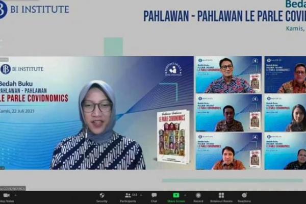 
 BI Institute Bedah Buku dan Kenalkan Buku Le Parle Covidnomics Karya 23.
