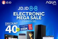 8.8 Electronic Mega Sale, AQUA Japan Diskon hingga 40 Persen