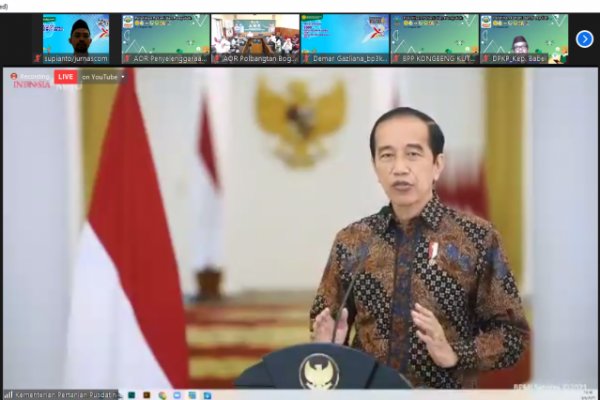 Presiden Joko Widodo (Jokowi) akan memimpin langsung pemberian tanda kehormatan Bintang Jasa tersebut di Istana Negara, Jakarta, Kamis (12/8/2021).