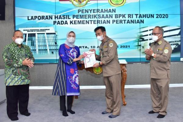 Kementerian Pertanian raih predikat opini Wajar Tanpa Pengecualian (WTP) lima kali beruntun