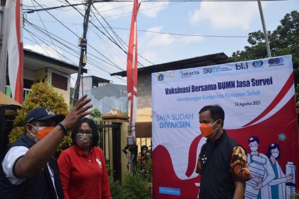 BUMN Holding Jasa Survei yang terdiri dari PT Biro Klasifikasi Indonesia (BKI) (Persero), PT SUCOFINDO (Persero), dan PT Surveyor Indonesia (Persero) menggelar vaksinasi massal, yang menyasar masyarakat Kelurahan Pancoran, Jakarta Selatan.