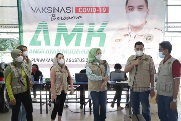 Jika sebelumnya vaksinasi digelar di Bekasi dan Subang, kini Kadin dan AMK menyasar 1.000 warga di Purwakarta.