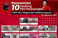 PDIP Resmikan 10 Kantor Baru, Sekaligus Alih Fungsi Kantor DPP Jadi Gedung Sekolah Partai
