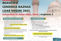 Baznas Buka Pendaftaran Beasiswa Mesir 2021
