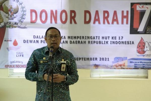 Acara donor danar ini merupakan rangkaian HUT DPD RI ke-17. 