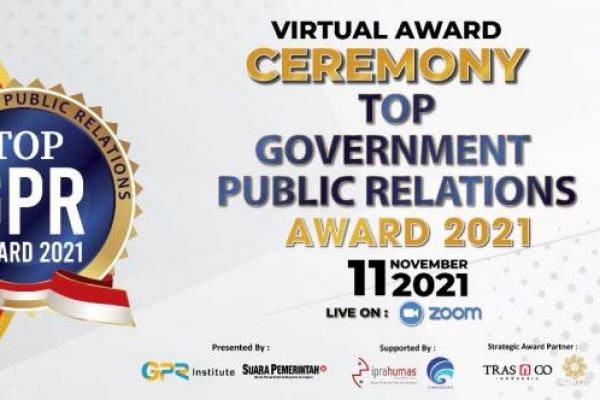 Top GPR Award 2021 juga diberikan sebagai apresiasi terhadap keberhasilan pemerintah dalam menjalankan program kehumasan yang efektif dan efisien, dengan memanfaatkan teknologi digital yang semakin berkembang.