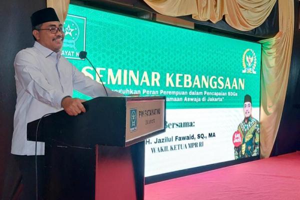 Wakil Ketua MPR Jazilul Fawaid mengatakan, salah satu organisasi perempuan yang terus berkiprah untuk kemajuan bangsa adalah Fatayat NU