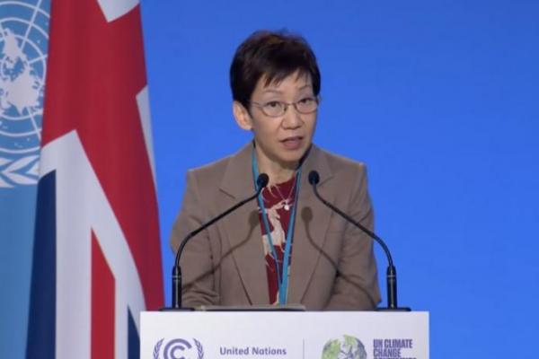 Fu menyoroti beberapa area prioritas untuk Singapura di COP26, termasuk menyelesaikan negosiasi di bawah Program Kerja Perjanjian Paris.