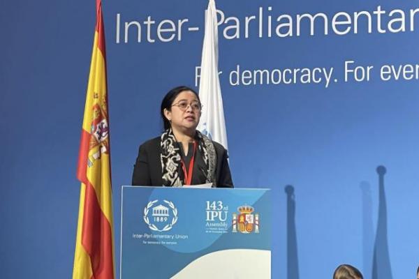 Ketua DPR RI Puan Maharani memimpin sesi debat umum dalam Inter Parliamentary Union (IPU) General Assembly ke-143 di Madrid, Spanyol.