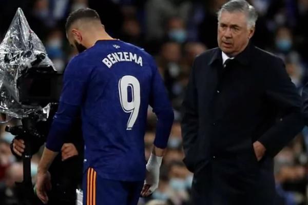 Ancelotti: Cedera Karim Benzema Bukan Cedera Serius