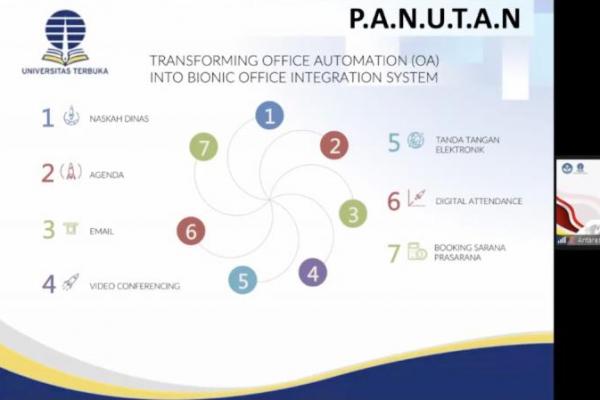 Peluncurkan aplikasi ini tak lepas dari kebutuhan UT sebagai perguruan tinggi jarak jauh dengan civitas akademika cukup besar, untuk mengelola administrasi dan layanan akademik yang modern, handal, serta akurat.