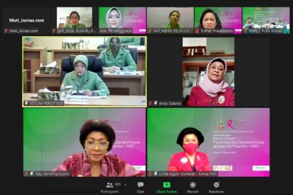 Dalam rangka mencapai visi Indonesia bebas kanker payudara stadium lanjut, Yayasan Kanker Payudara Indonesia (YKPI) tak pernah lelah menggandeng banyak pihak untuk menekan angka kanker payudara di Indonesia.
