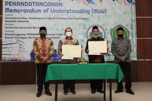 Dengan adanya nota kesepahaman ini maka, otomatis UNSURI Surabaya resmi bergabung dengan Perguruan Tinggi untuk Desa (Pertides), sebuah forum tingkat kampus dibawah naungan Kemendes PDTT.