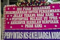 Papan Bunga Apresiasi untuk Puan yang Pimpin dan Kawal UU TPKS