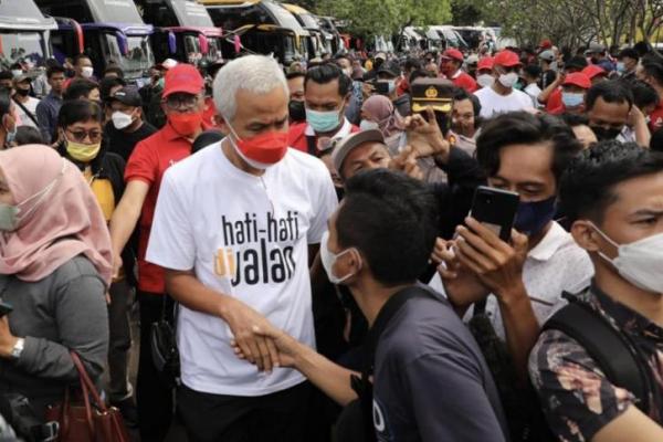 Teriakan Presiden Menggema Saat Ganjar Pranowo Sambangi Banten