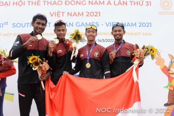 Tim Rowing Indonesia pertama kali menjadi juara umum di SEA Games sejak 2013 di Myanmar.