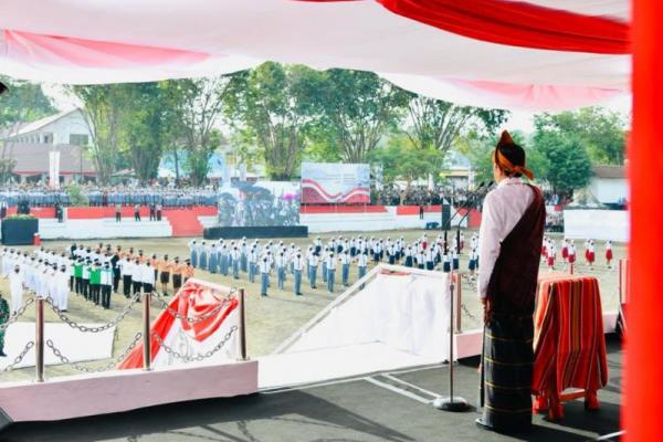 Presiden Jokowi menyampaikan bahwa peringatan hari lahir Pancasila dipusatkan di kota Ende Nusa Tenggara Timur karena di kota ini Soekarno merumuskan Pancasila.
