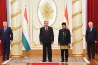 Dubes Fadjroel Serahkan Surat Kepercayaan Kepada Presiden Republik Tajikistan