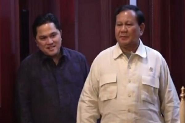 Bahas skema pengadaan alutsista, Erick Thohir sambangi Prabowo