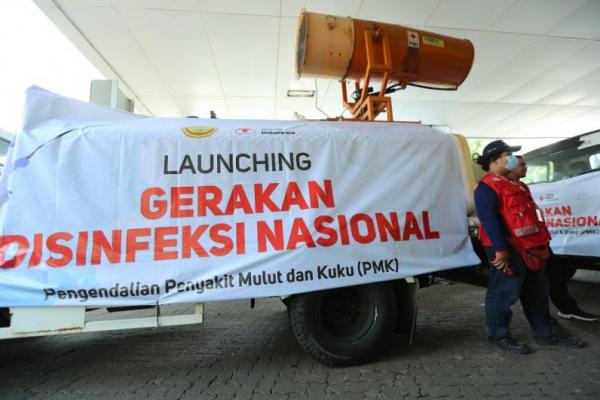 Kementan bersama BNPB dan PMI luncurkan gerakan disinfeksi pengendalian PMK