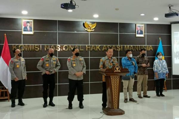 Ini merupakan kedatangan pertama kali Komjen Gatot dkk ke Komnas HAM setelah Kapolri Jenderal Listyo Sigit Prabowo membentuk Tim Gabungan Pencari Fakta