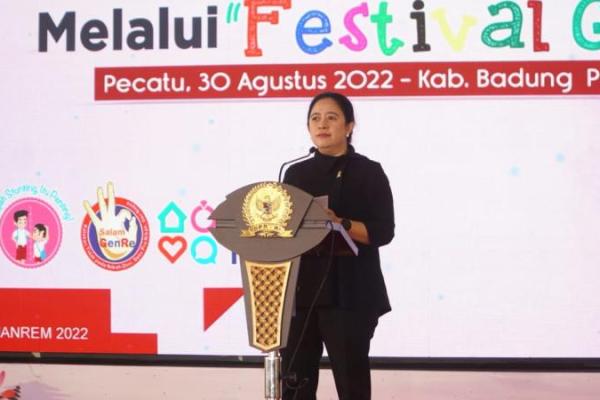 Puan Maharani Sebut gen z titik awal kejayaan Indonesia.