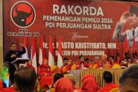 Rakorda Sultra, Seluruh Kader PDIP Diminta Kawal Pemerintahan Jokowi