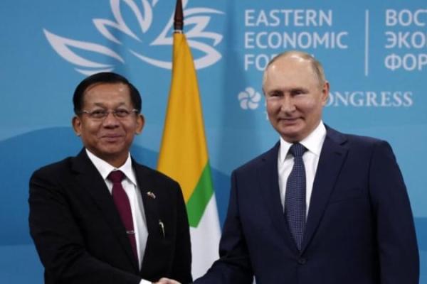Vladimir Putin puji hubungan positif dengan Myanmar.