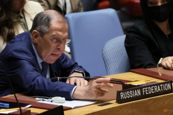 Menlu Rusia bela serangan di Ukraina, forum dewan keamanan PBB panas.