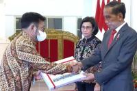 Mentan Syahrul Terima DIPA dan TKDD 2023 dari Presiden Jokowi
