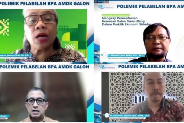 Pakar Kompak Pelabelan BPA Galon Guna Ulang Tidak Diperlukan.