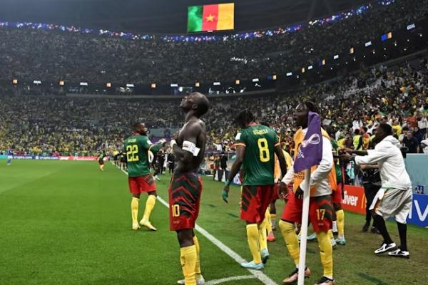 Cetak Rekor, Kamerun Jadi Negara Afrika Pertama yang Kalah Brasil
