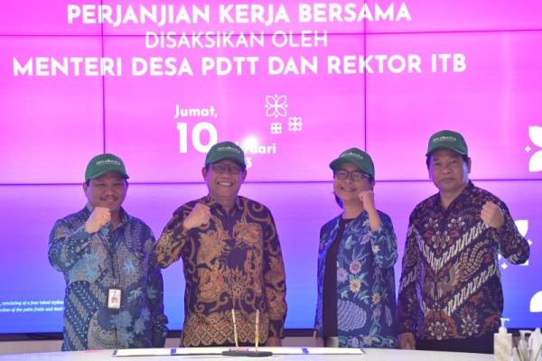 Penandatanganan PKB itu untuk Keterpaduan dan Sinergisitas Program dalam rangka Percepatan Pencapaian SDGs Desa Berbasis Teknologi Tepat Guna di Lokasi 3T (Tertinggal, Terdepan, dan Terluar) Wilayah Indonesia Timur.