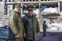 Menhan Rusia Inspeksi Garis Depan Ukraina Timur