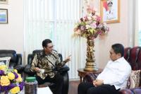 Fadel Muhammad Bahas Wacana Kawasan Pangan Nasional Bersama Pj Gubernur Gorontalo