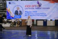 Sambut Peringatan Mayday 2023, Menaker Ida Resmikan Kompetisi Liga Futsal Pekerja Tingkat Provinsi di Jakarta