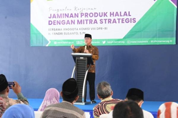 Yandri Susanto dorong pelaku UMK untuk mendapatkan Sertifikat Halal Gratis