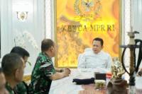 Terima Danseskoal Laksamana Muda TNI, Ketua MPR Ingatkan Ancaman Peperangan Siber