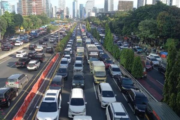 Kebijakan WFH 50 persen terhadap Aparatur Sipil Negara (ASN) di Jakarta turunkan tingkat kemacetan sekitar 5 persen