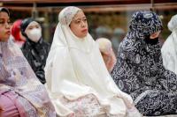 Salat Ied di Masjid At-Taufiq, Puan Ajak Masyarakat Lebaran dengan Hati Gembira