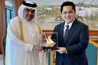Sambangi Menkeu Qatar, Erick Thohir Minta Tambah Investasi