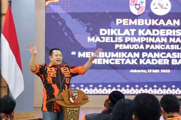 Buka Diklat Kaderisasi Kualifikasi Utama MPN Pemuda Pancasila, Ketua MPR RI Bamsoet Ingatkan Jangan Pecah Karena Pilpres