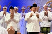 Prabowo dan Cak Imin Shalawatan di Istiqlal