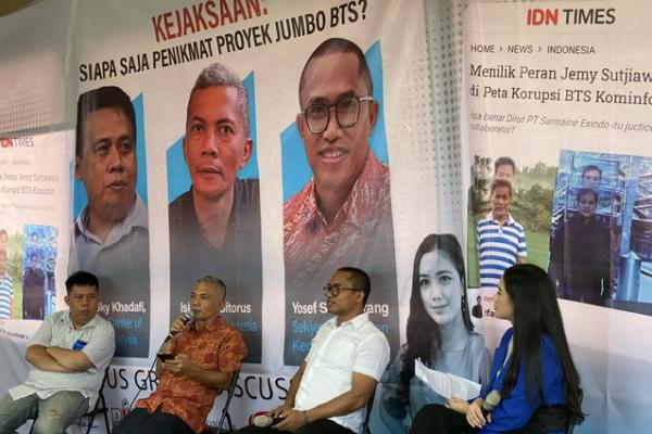 Saya pribadi punya keyakinan orang yang menerima proyek ini pasti punya akses ke parpol yang diungkap politisinya, JS ini orang ini bolak balik ke Kejaksaan, Kejaksaan merilis aliran dana ke peruahan yang bersangkutan sudah Rp 100 miliar dan sudah dikembalikan sebagian. Pertanyaannya itu uang yang dikembalikan apa maknanya?